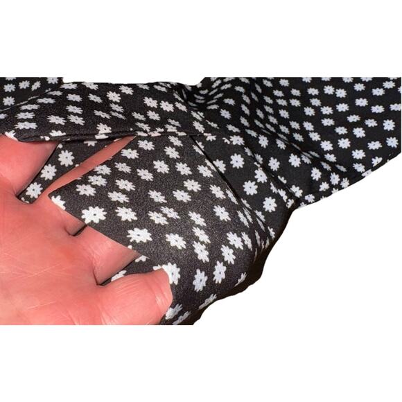 Senlis Dress Small Black White High Collar Ruffle Whimsygoth Y2K The Craft Smock - Picture 3 of 9